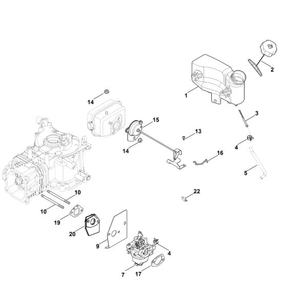 Picture of G - Carburatore, condotto carburante XT-675 (XT675-3109)